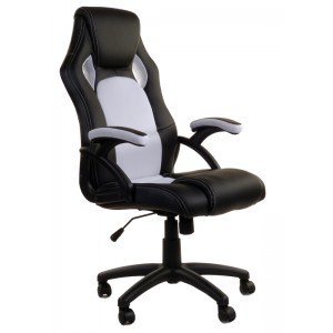 Scaun gaming XRace Negru-Alb